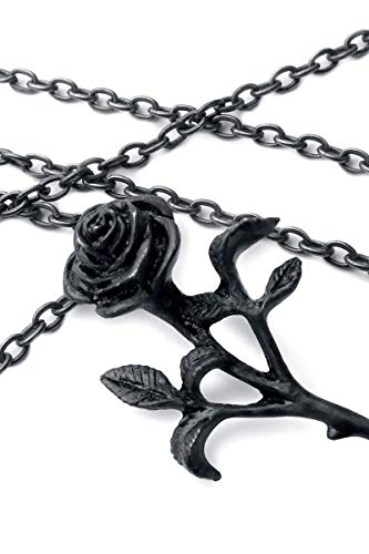 Alchemy The Romance of Black Rose Pendant Gothic