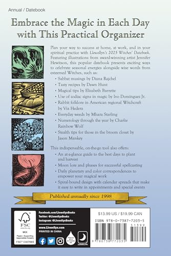 Llewellyn's 2025 Witches' Datebook (Llewellyn's 2025 Calendars, Almanacs & Datebooks, 17)