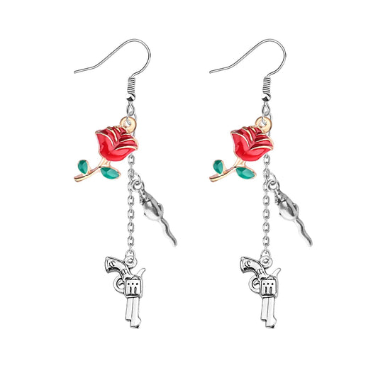 UJIMS Haunting Inspired Gift Run Little Mouse Earrings Dark Romance Merch Smut Reader Gift Spicy Book Reading Jewelry(LittleMouseBLACKEarrings)