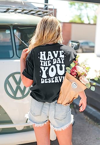 ASTANFY Oversized Tshirts for Women: Deserve Day Shirt Funny Skeleton Shirts Casual Oversized Graphic Tees Tops Grey