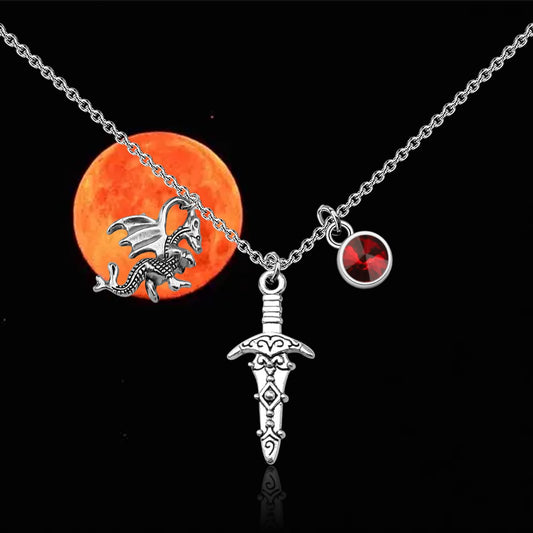 UJIMS 4th Wing Merch Bookish Dragon Rider Necklace Fantasy Book Lover Gifts Dragon Lover Gift Dark Romance Reader Gift (FourthWingNecklace)