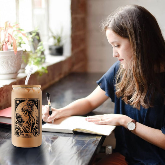 Book Lovers Gifts - Birthday Gifts for Book Lovers Women - Gifts for Reader - Bookish Gifts Librarian Appreciation Gifts Book Club Gifts for Readers Bookworms Teacher Her Best Friends - 16oz Glass Cup