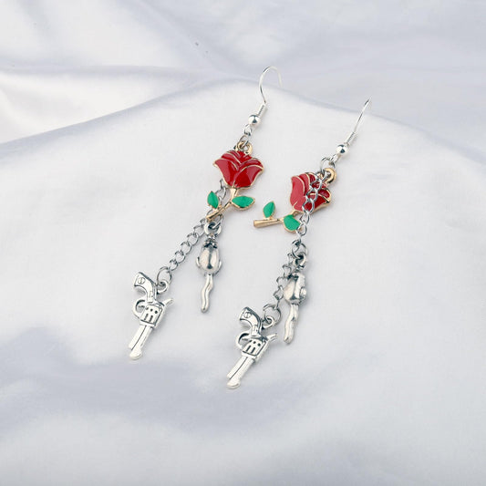 UJIMS Haunting Inspired Gift Run Little Mouse Earrings Dark Romance Merch Smut Reader Gift Spicy Book Reading Jewelry(LittleMouseBLACKEarrings)